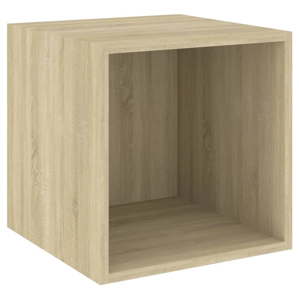 Zidni ormarići 4 kom boja hrasta 37x37x37 cm konstruirano drvo