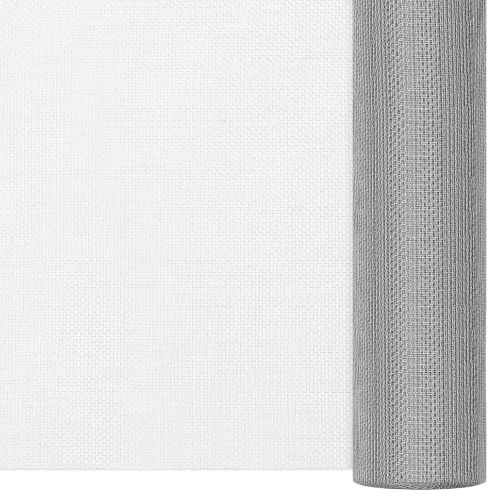 Mrežasti zaslon od nehrđajućeg čelika 80 x 1000 cm srebrni