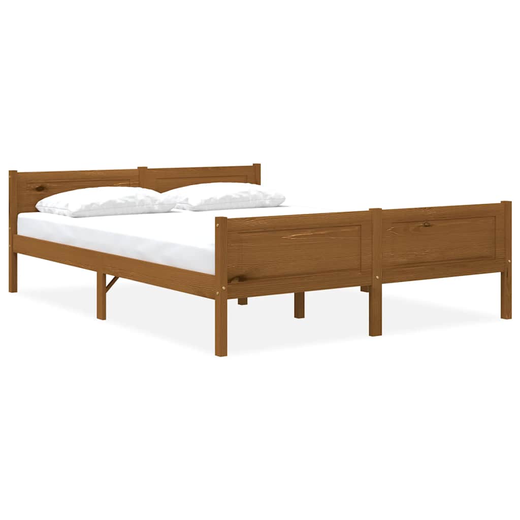 Okvir za krevet od masivne borovine boja meda 160 x 200 cm