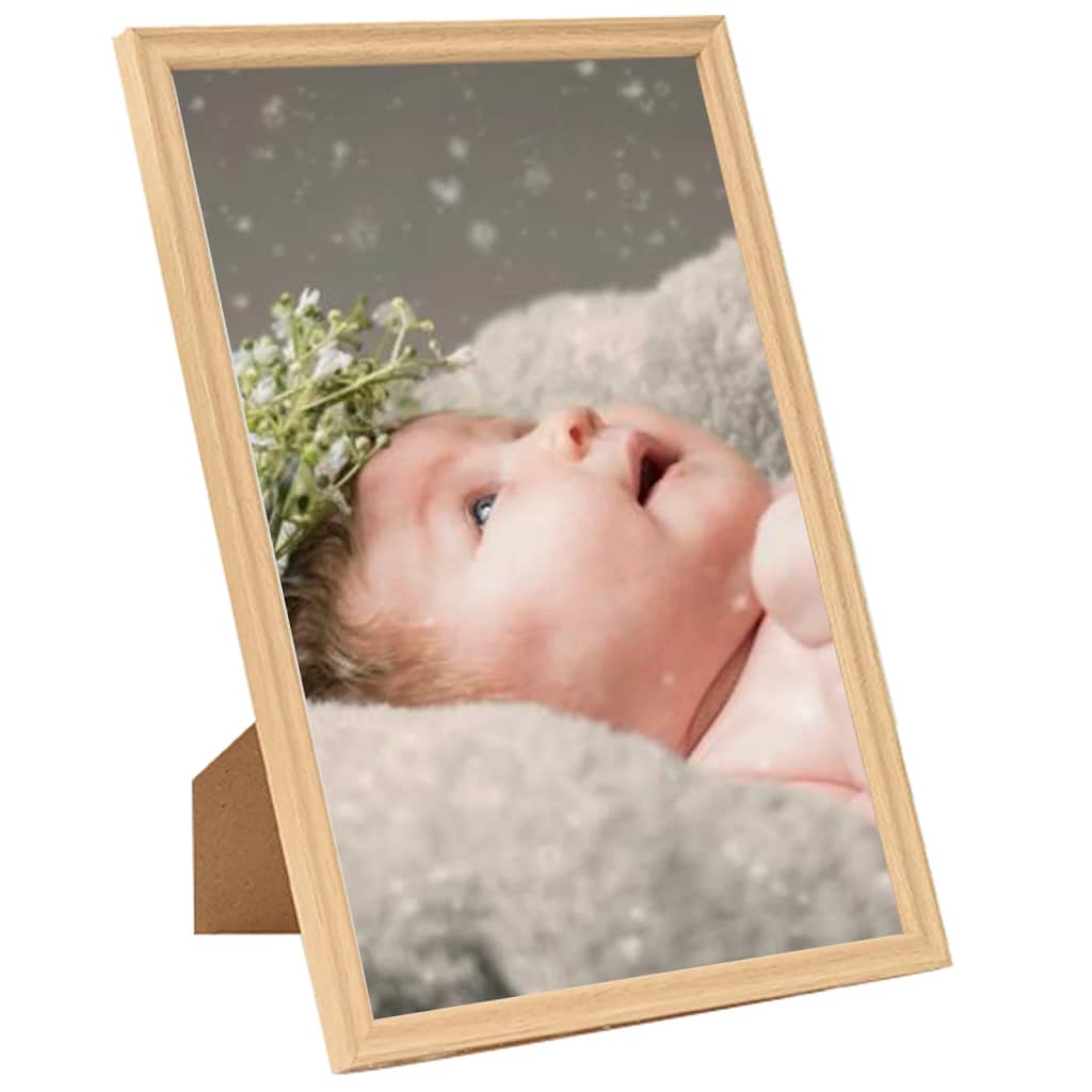 Okviri za fotografije 5 kom za stol boja hrasta 13 x 18 cm