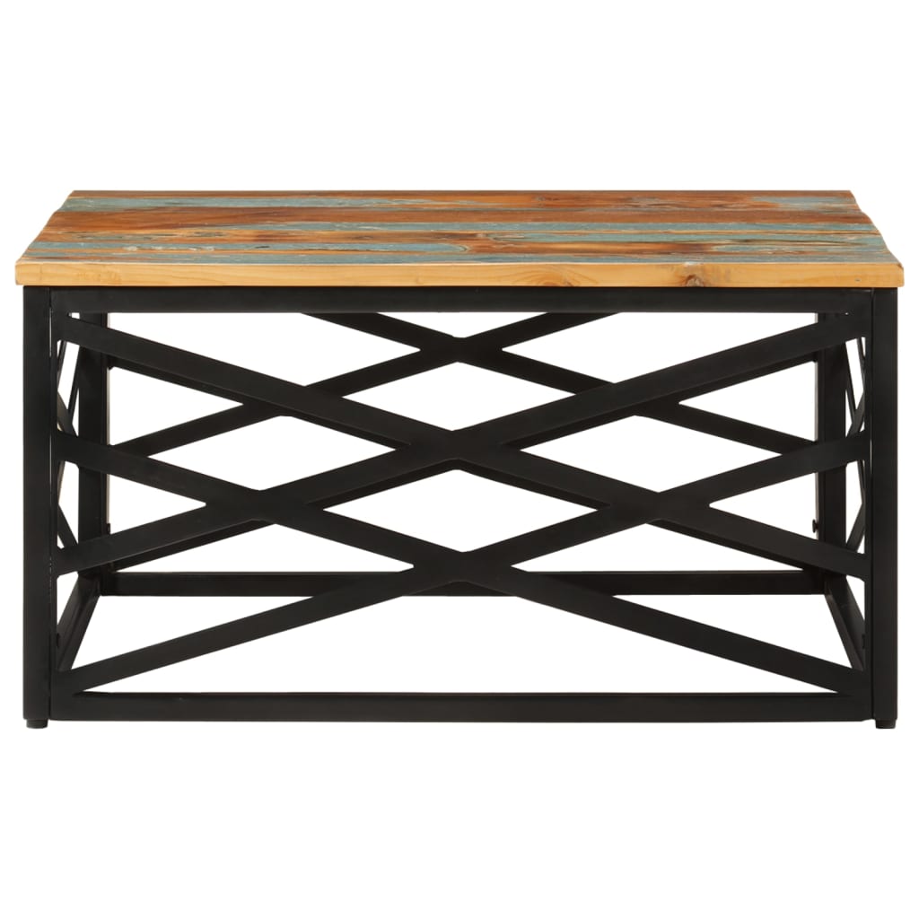 Stolić za kavu 68 x 68 x 35 cm od masivnog obnovljenog drva