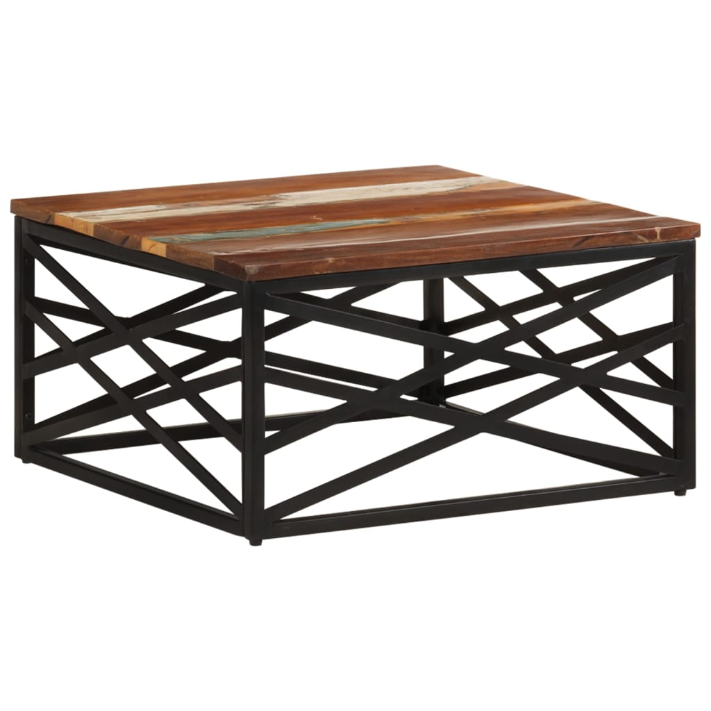 Stolić za kavu 68 x 68 x 35 cm od masivnog obnovljenog drva