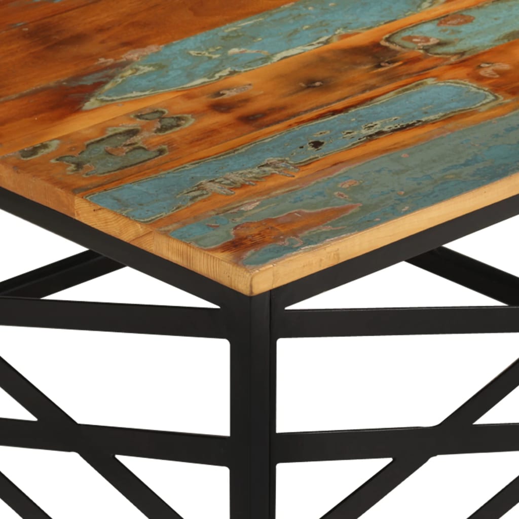 Stolić za kavu 68 x 68 x 35 cm od masivnog obnovljenog drva
