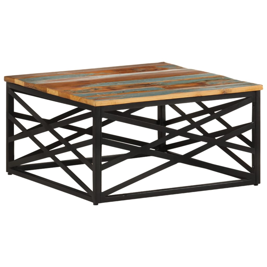 Stolić za kavu 68 x 68 x 35 cm od masivnog obnovljenog drva
