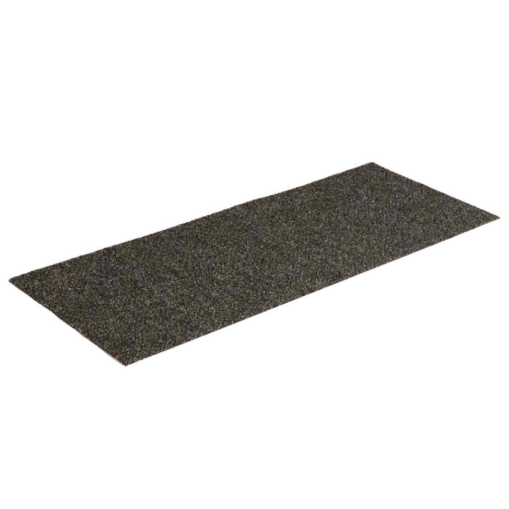 Prostirke za stepenice samoljepljive 15 kom 60x25 cm antracit pravokutne