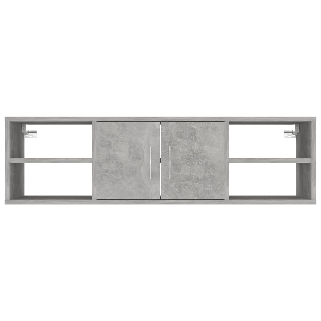 Zidna polica boja betona 102 x 30 x 29 cm konstruirano drvo