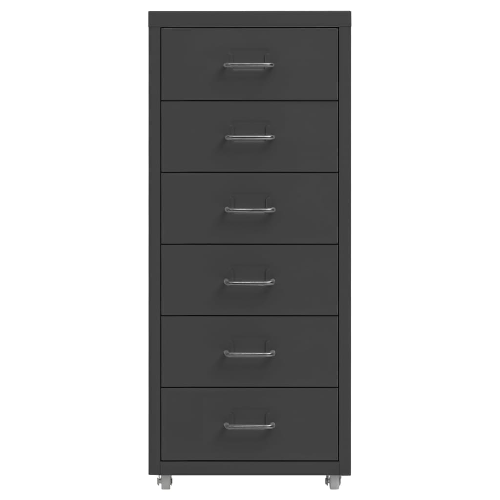 Mobilni ormarić za spise antracit 28 x 41 x 69 cm metalni