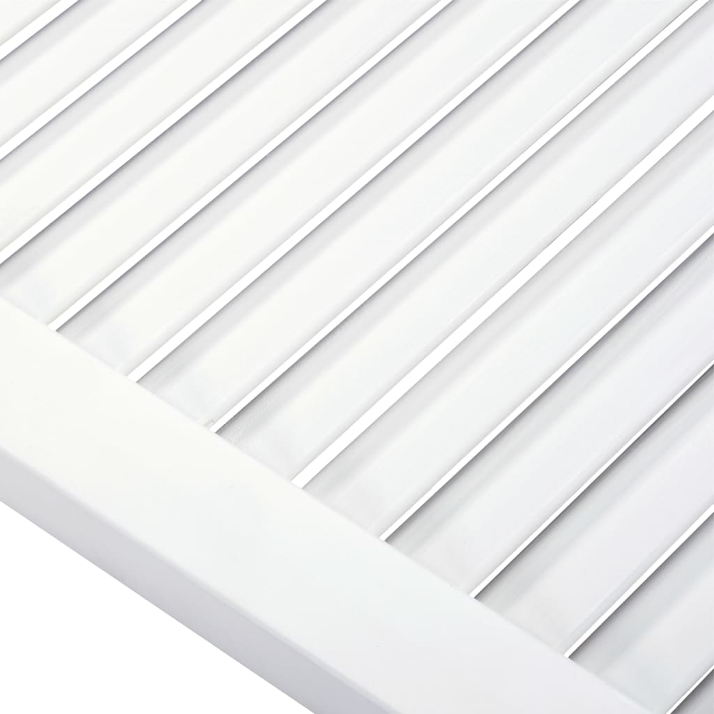 Vrata za ormarić rešetkasta 2 kom bijela 99,3x59,4 cm borovina