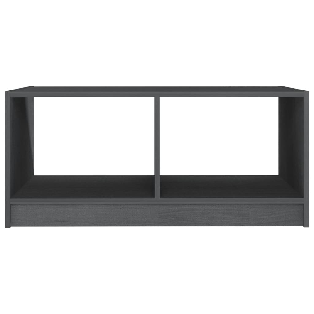 Stolić za kavu sivi 75 x 50 x 33,5 cm od masivne borovine
