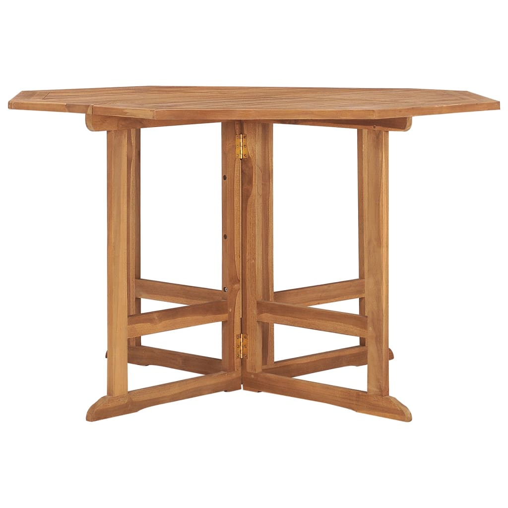 Sklopivi vrtni blagovaonski stol 110 x 110 x 75 cm od tikovine