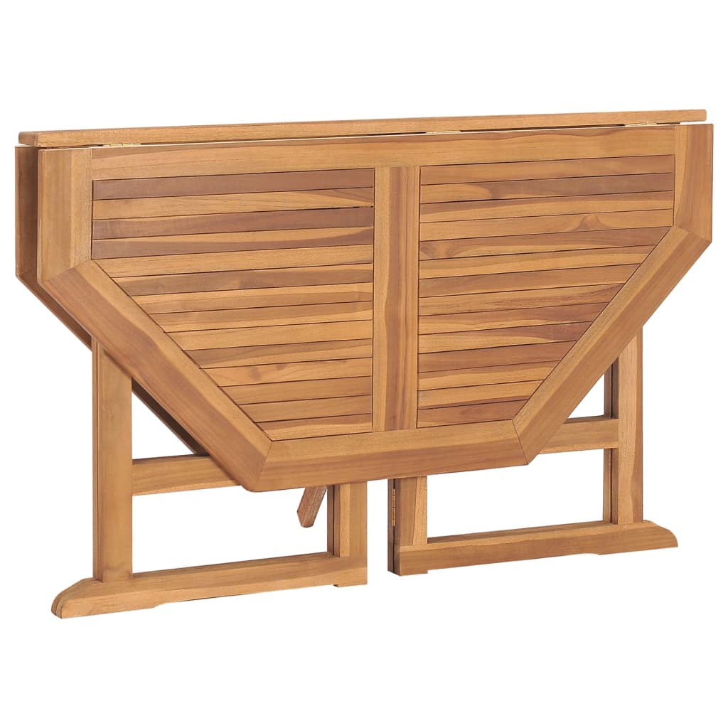 Sklopivi vrtni blagovaonski stol 110 x 110 x 75 cm od tikovine