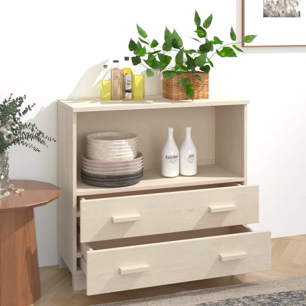 Komoda HAMAR boja meda 85 x 35 x 80 cm od masivne borovine
