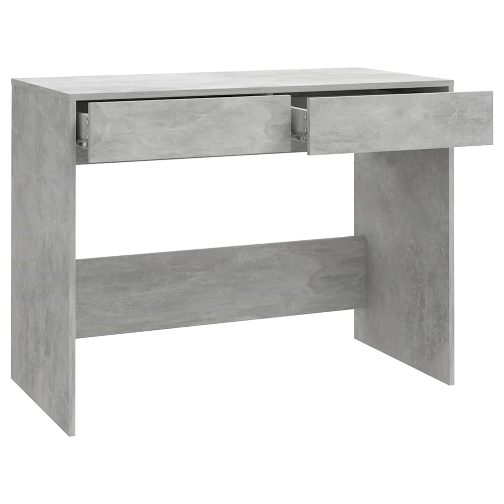 Radni stol boja betona 101 x 50 x 76,5 cm od konstruiranog drva