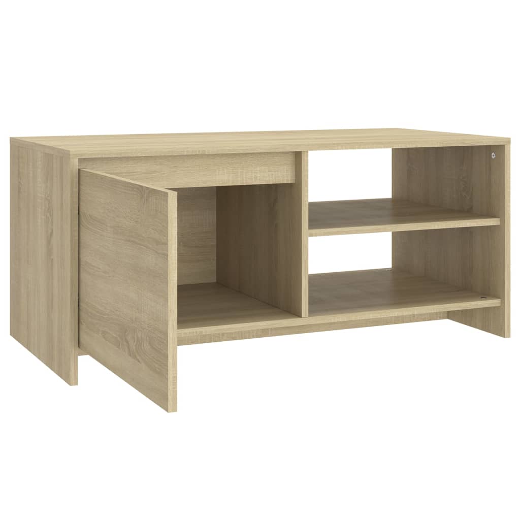Stolić za kavu boja hrasta 102 x 50 x 45 cm konstruirano drvo