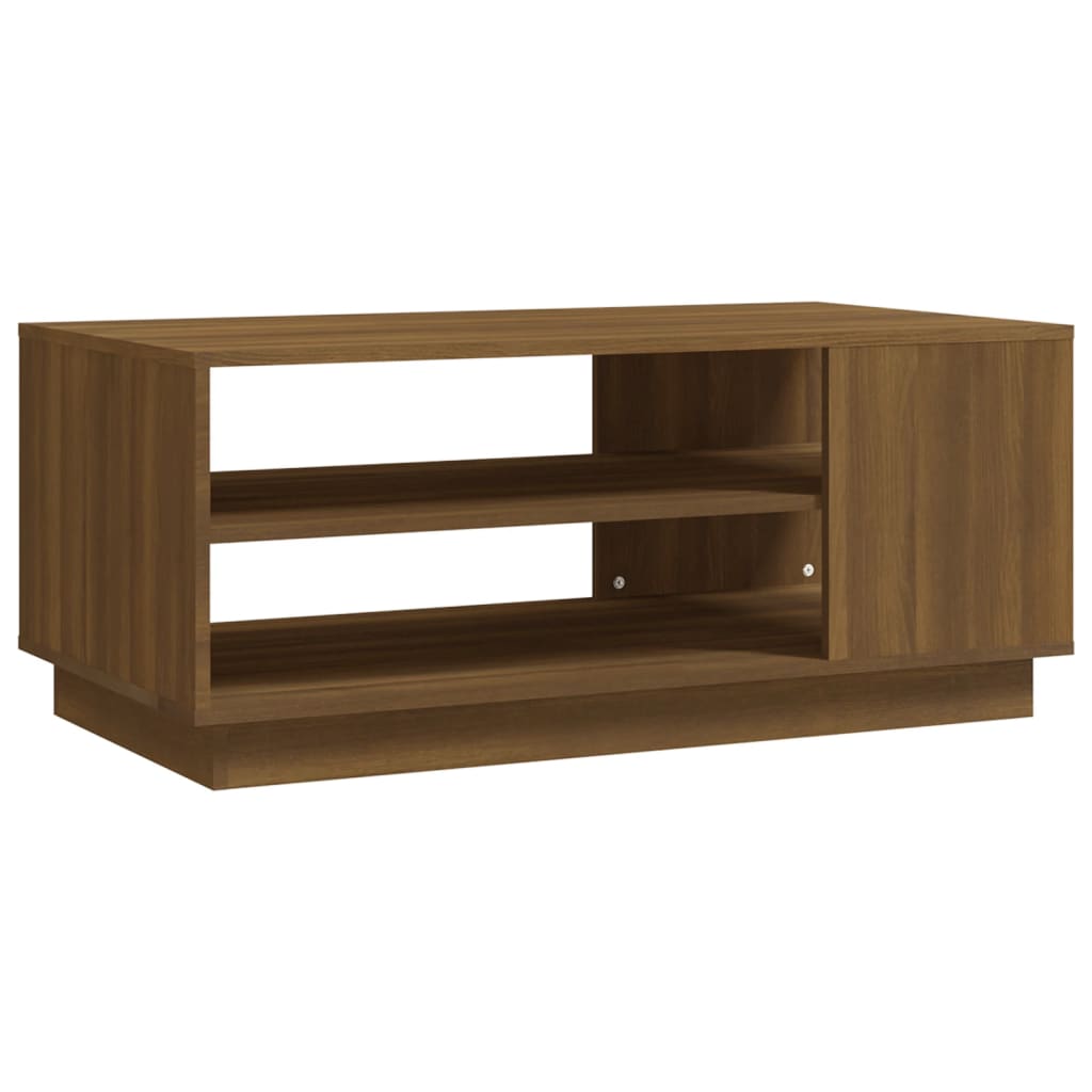 Stolić za kavu smeđa boja hrasta 102x55x43 cm konstruirano drvo