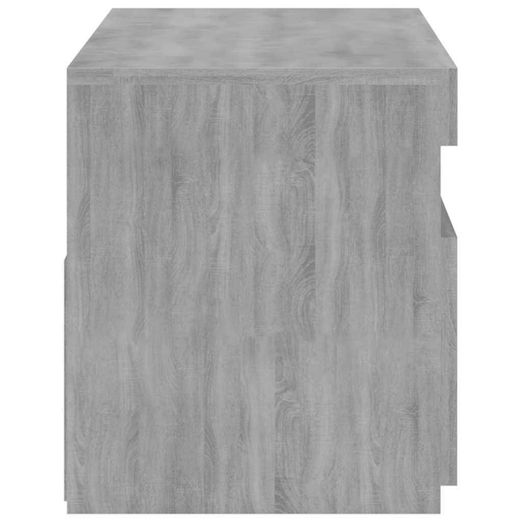 TV ormarić s LED svjetlima siva boja hrasta 75 x 35 x 40 cm