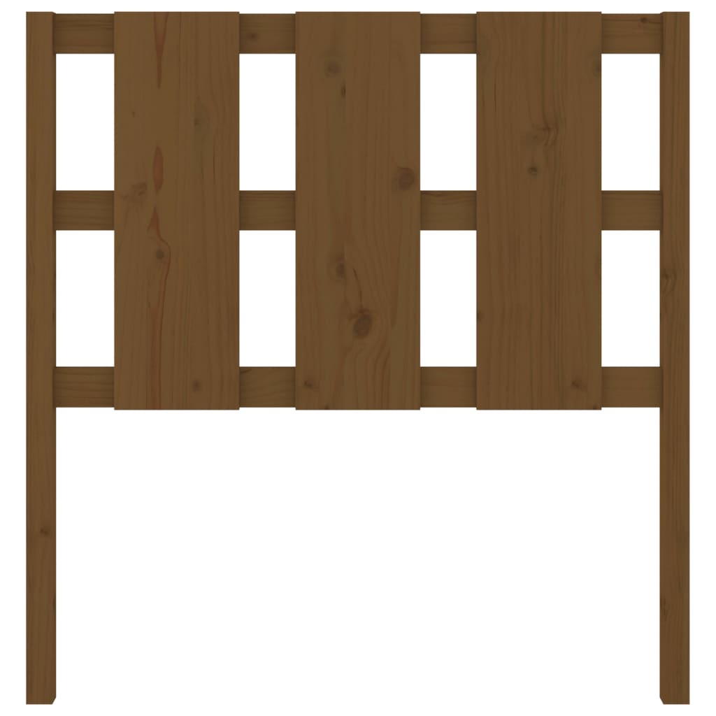 Uzglavlje za krevet boja meda 95,5x4x100 cm od masivne borovine