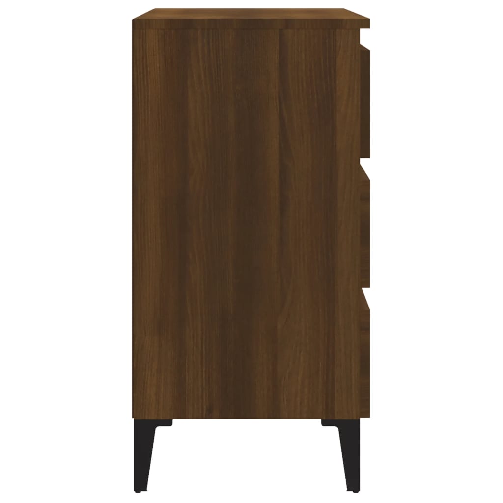 Komoda boja smeđeg hrasta 60 x 35 x 69 cm konstruirano drvo