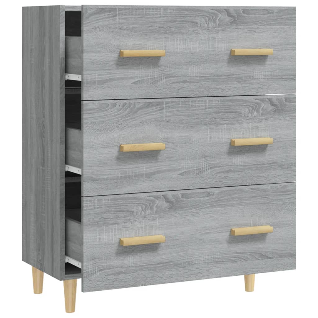Komoda boja siva sonome 70x34x90 cm od konstruiranog drva