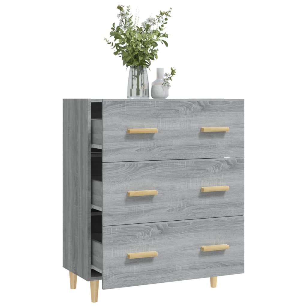 Komoda boja siva sonome 70x34x90 cm od konstruiranog drva