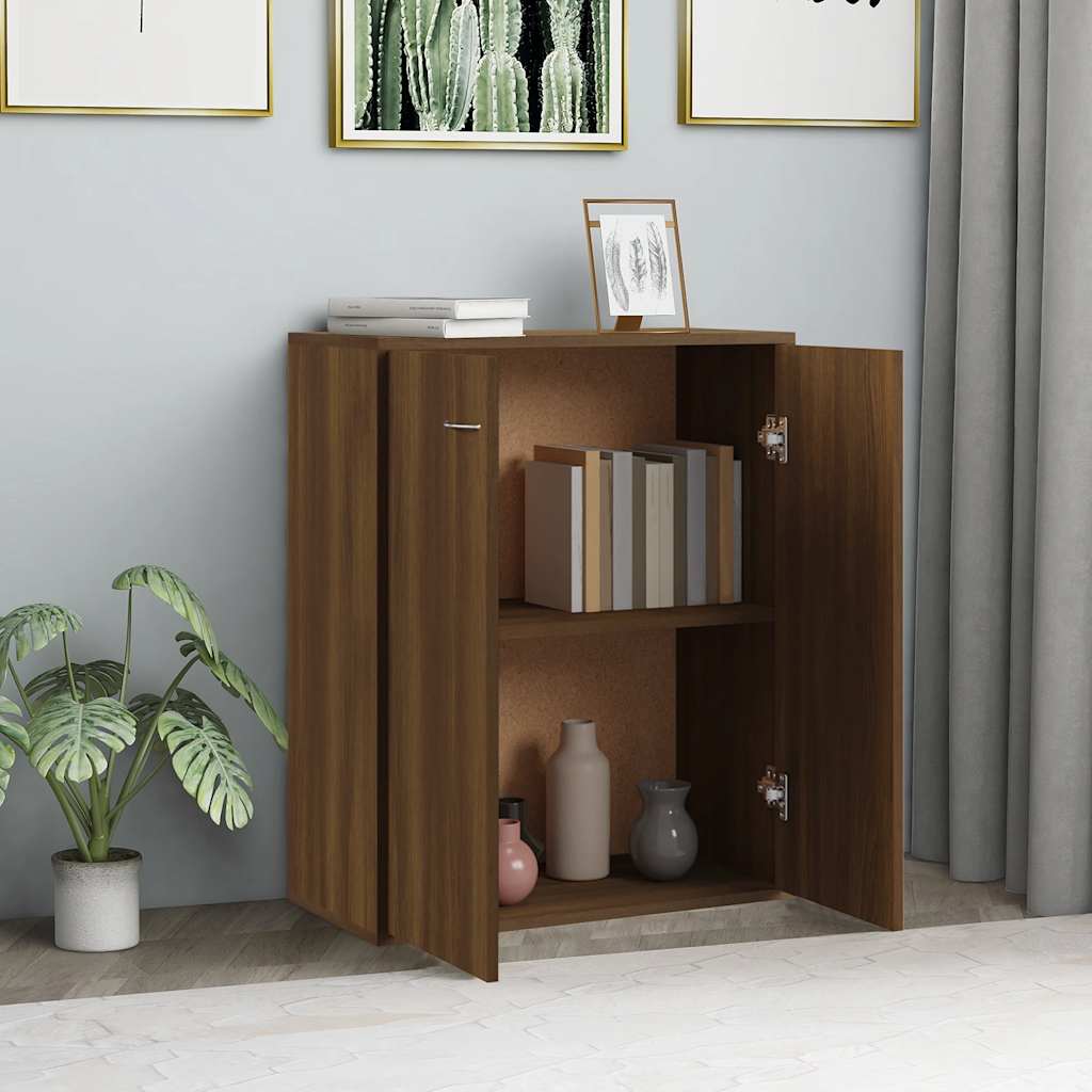 Komoda boja smeđeg hrasta 60 x 30 x 75 cm od konstruiranog drva