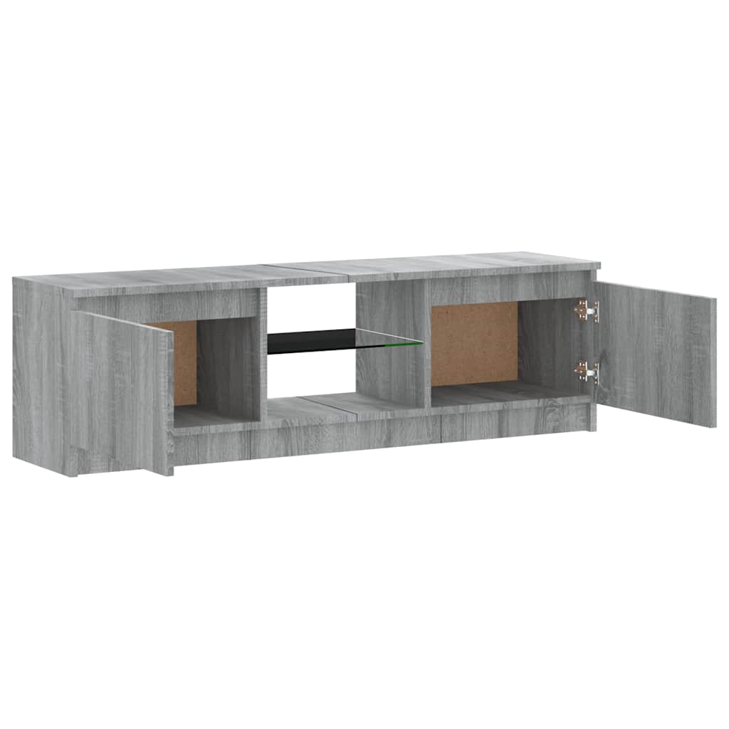 TV ormarić s LED svjetlima boja hrasta sonome 120x30x36 cm