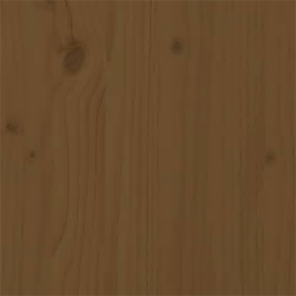 Okvir za krevet od masivnog drva smeđa boja meda 200 x 200 cm