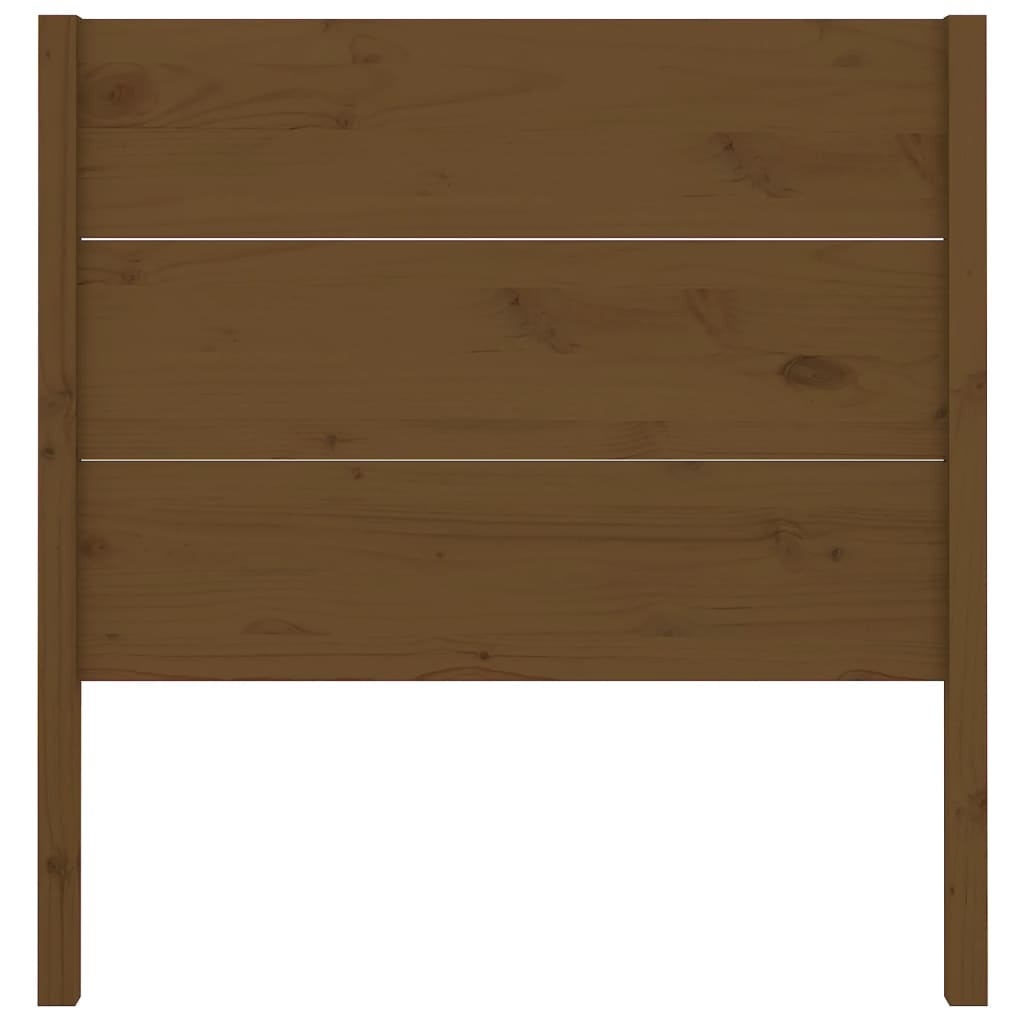 Uzglavlje smeđa boja meda 81 x 4 x 100 cm od masivne borovine