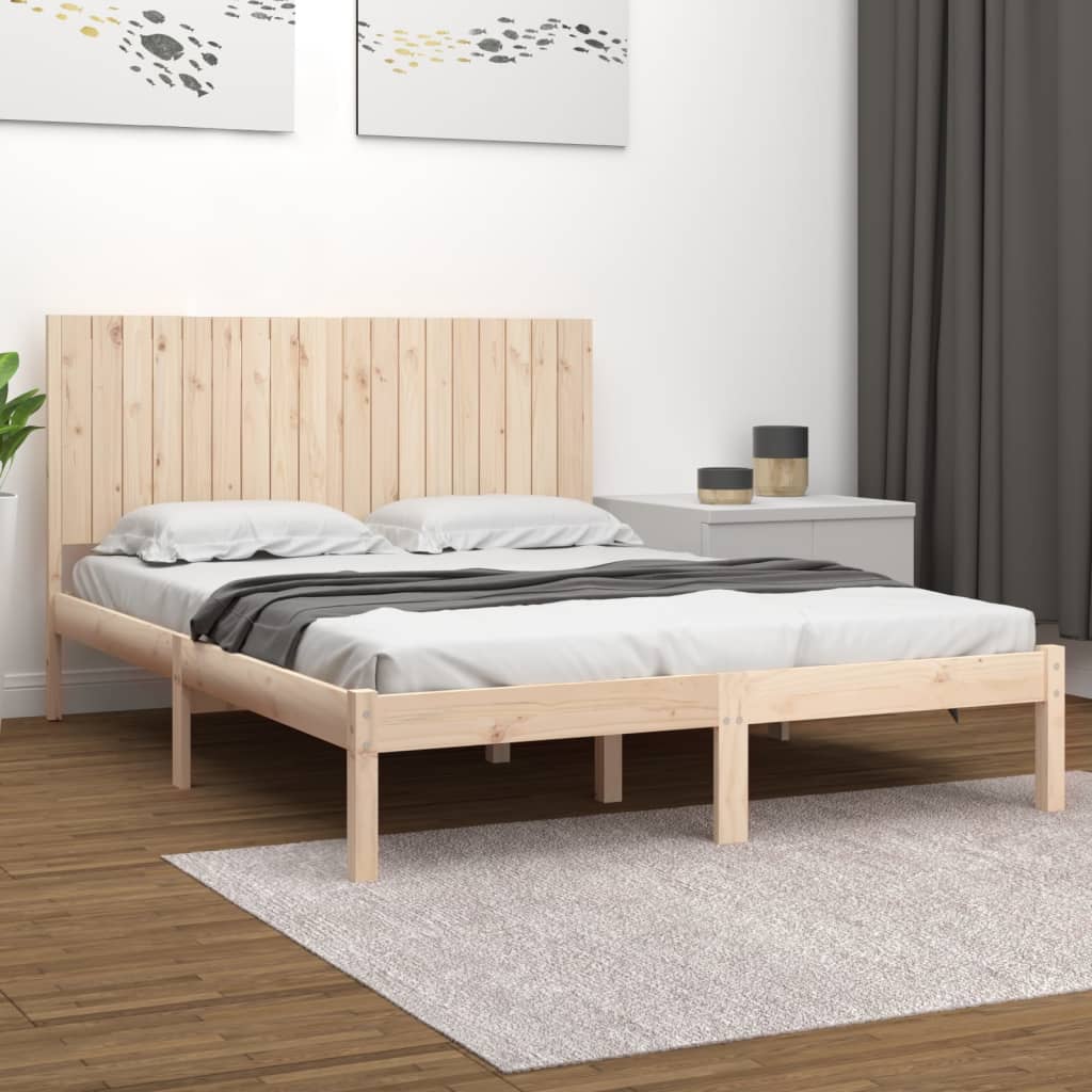 Okvir za krevet od masivnog drva 180 x 200 cm veliki bračni