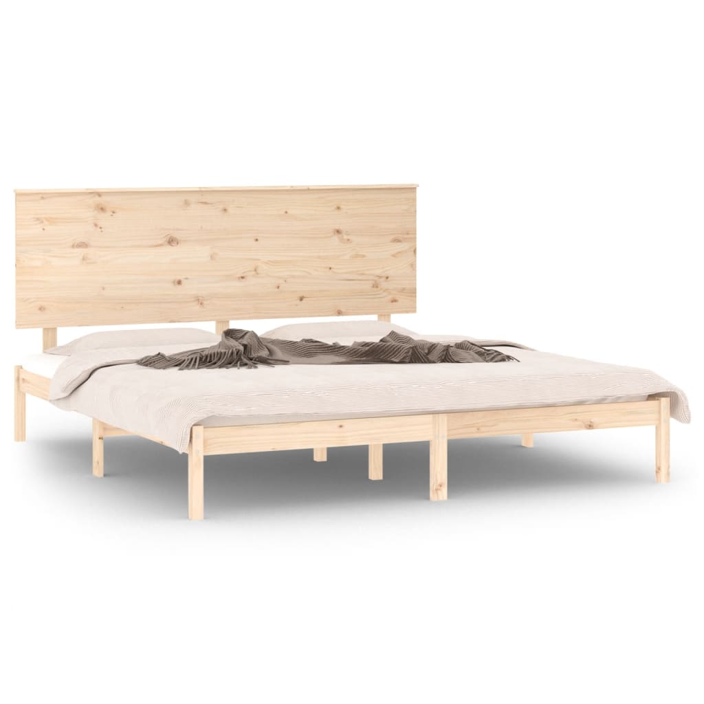 Okvir za krevet od masivnog drva 150 x 200 cm veliki bračni