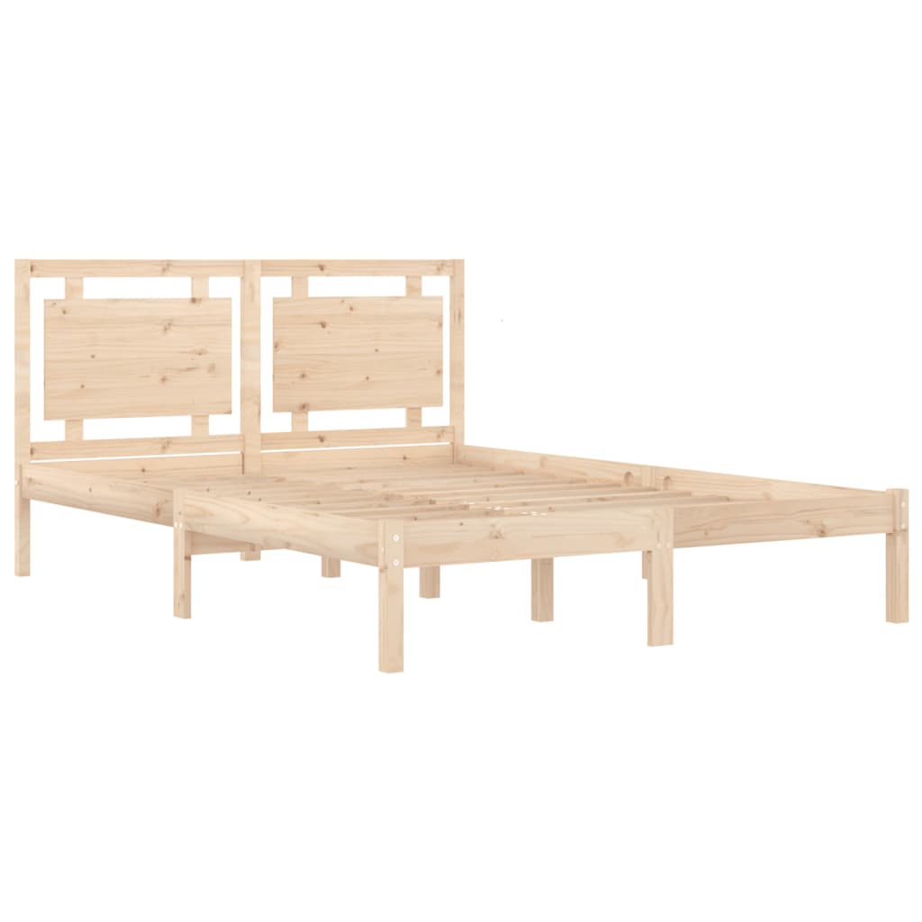 Okvir za krevet od masivnog drva 150 x 200 cm veliki bračni