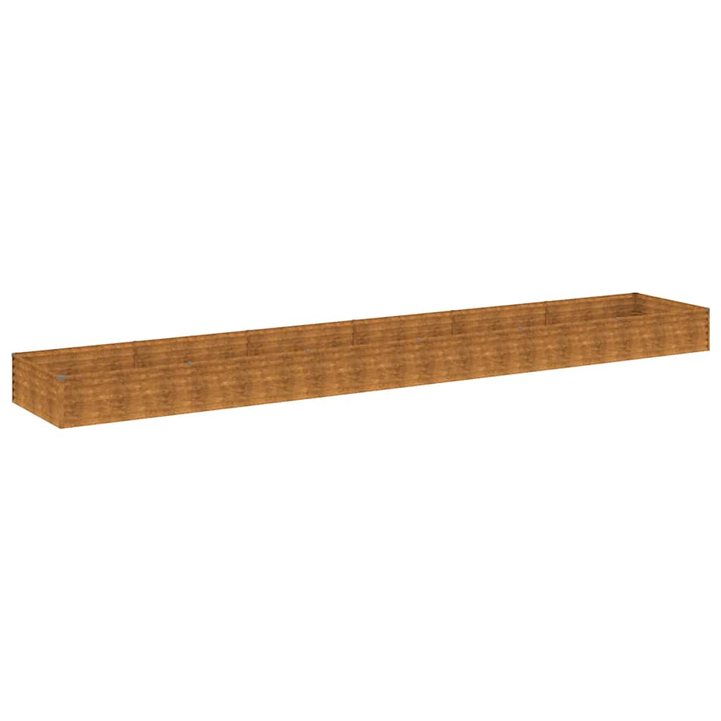 Povišena vrtna gredica 579 x 100 x 36 cm od čelika COR-TEN