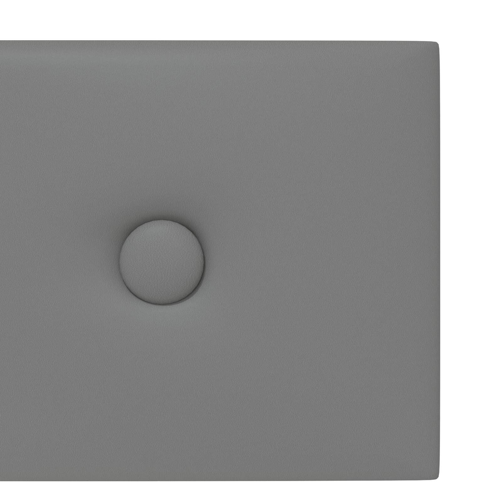 Zidna uzglavlja 12 pcs Sivi 60 x 15 cm Lažna koža