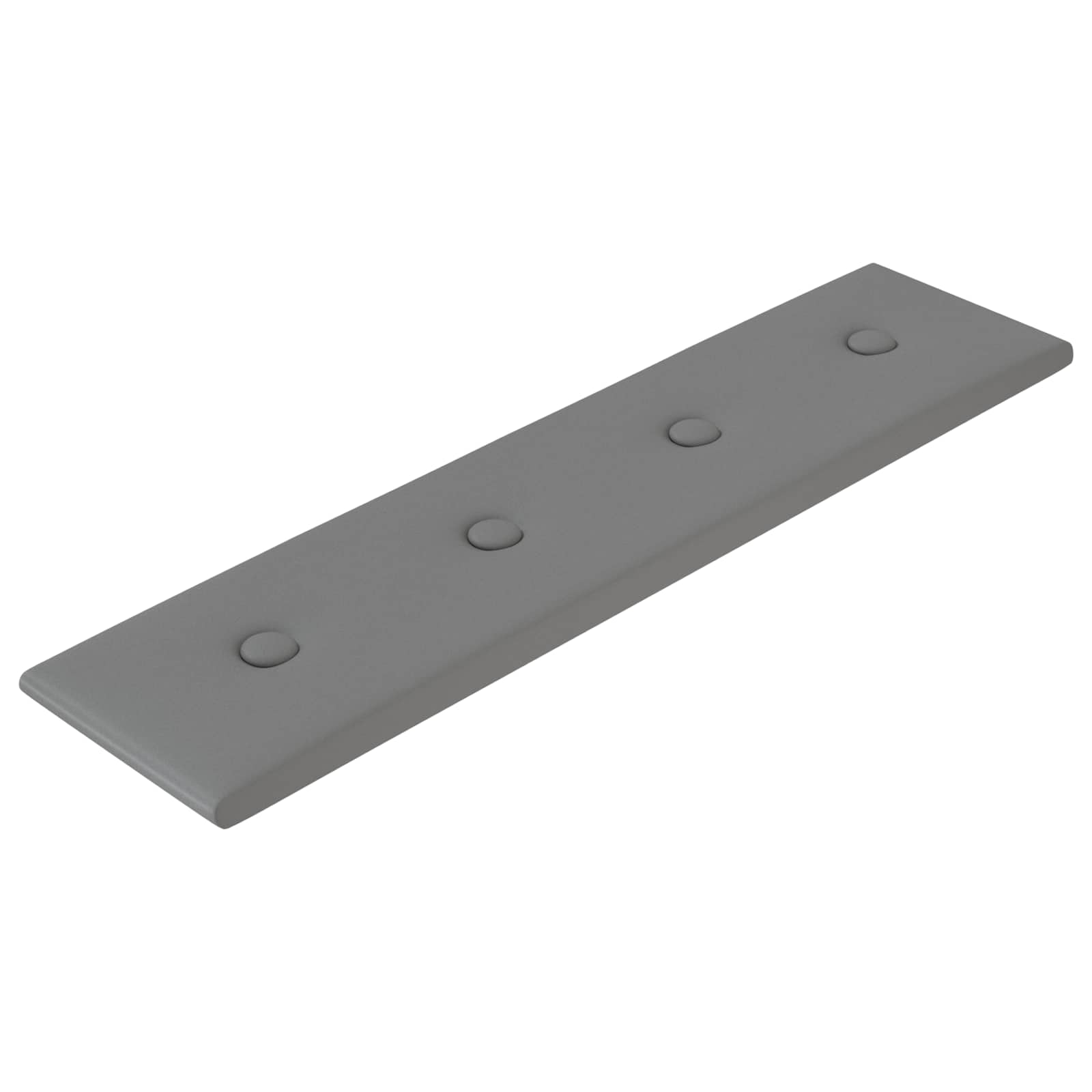 Zidna uzglavlja 12 pcs Sivi 60 x 15 cm Lažna koža