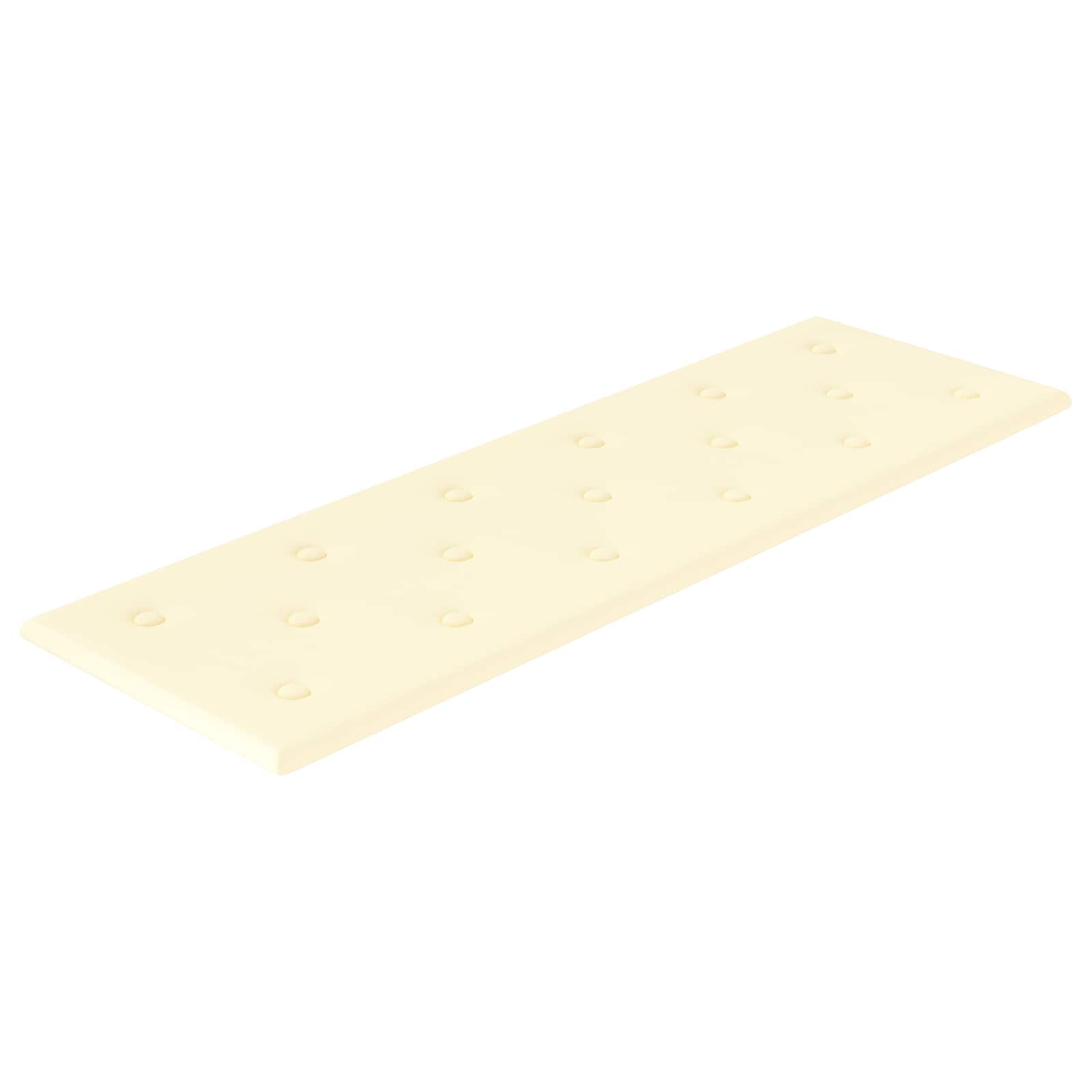 Zidna uzglavlja 12 pcs Krema 90 x 30 cm Lažna koža