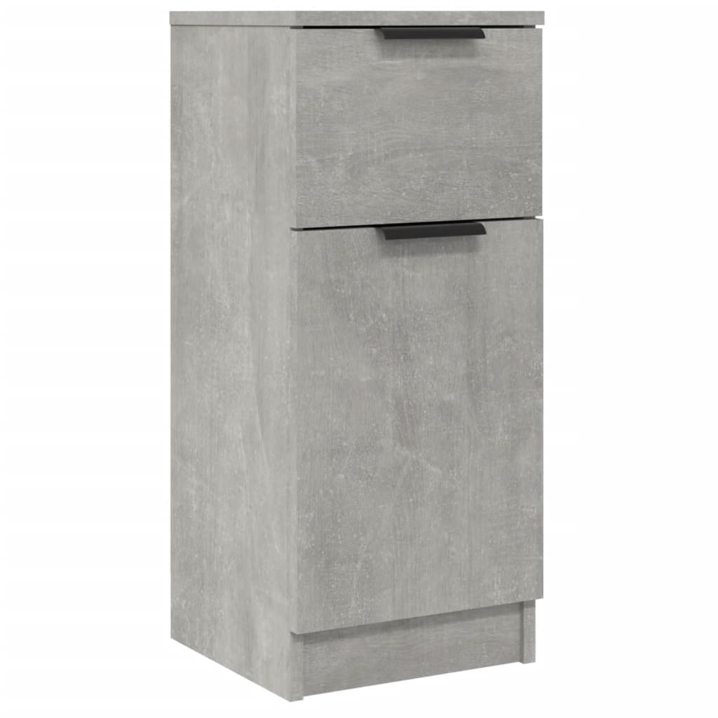 Komoda siva boja betona 30 x 30 x 70 cm od konstruiranog drva