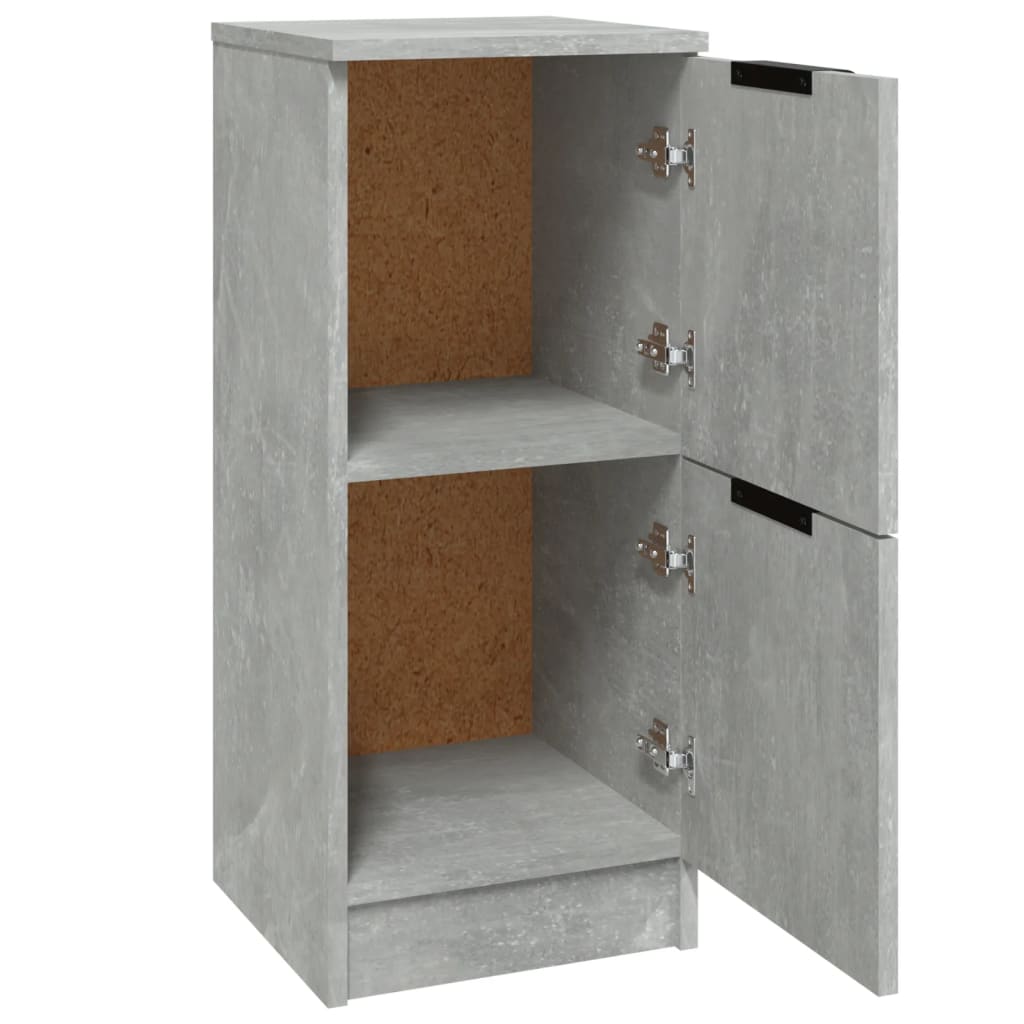 Komoda siva boja betona 30 x 30 x 70 cm od konstruiranog drva