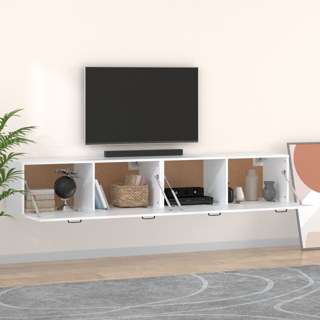 Zidni ormarići 2 kom bijeli 100x36,5x35 cm konstruirano drvo