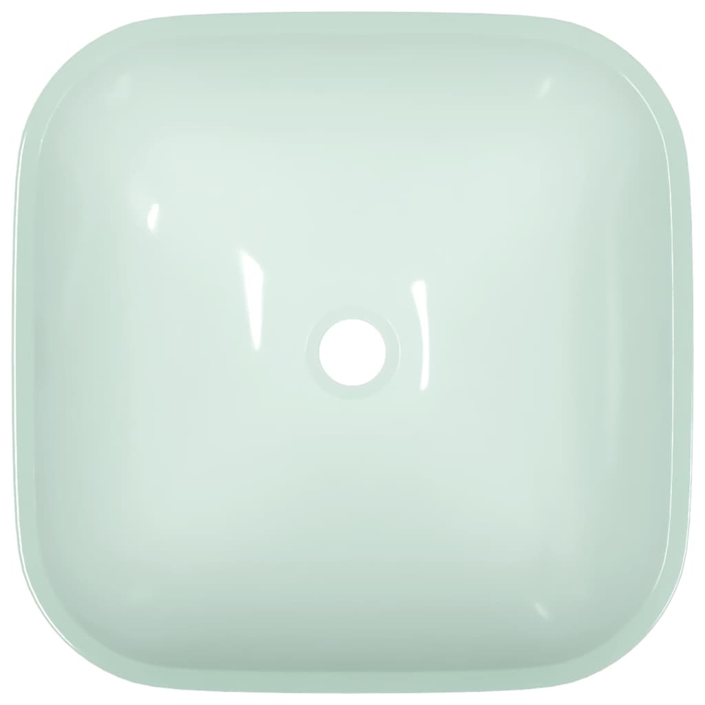 Umivaonik stakleni 42x42x14 cm bijeli