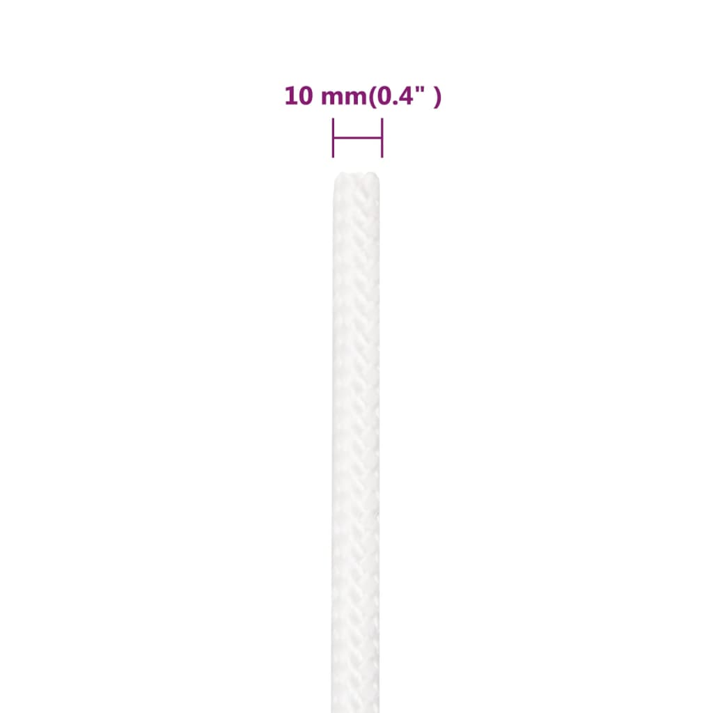 Brodski konop svjetlobijeli 10 mm 25 m od polipropilena