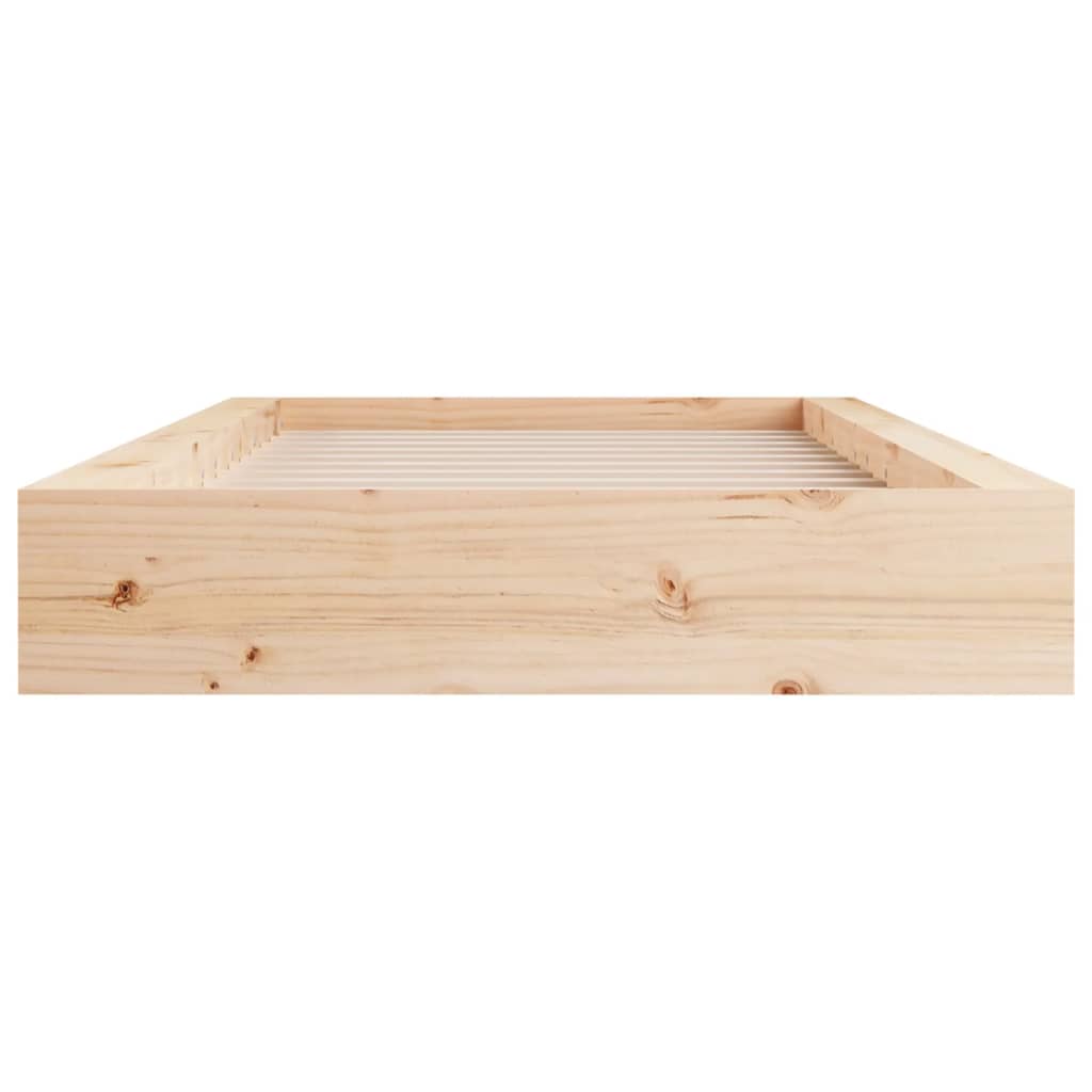 Okvir za krevet 90 x 190 cm jednokrevetni od masivnog drva