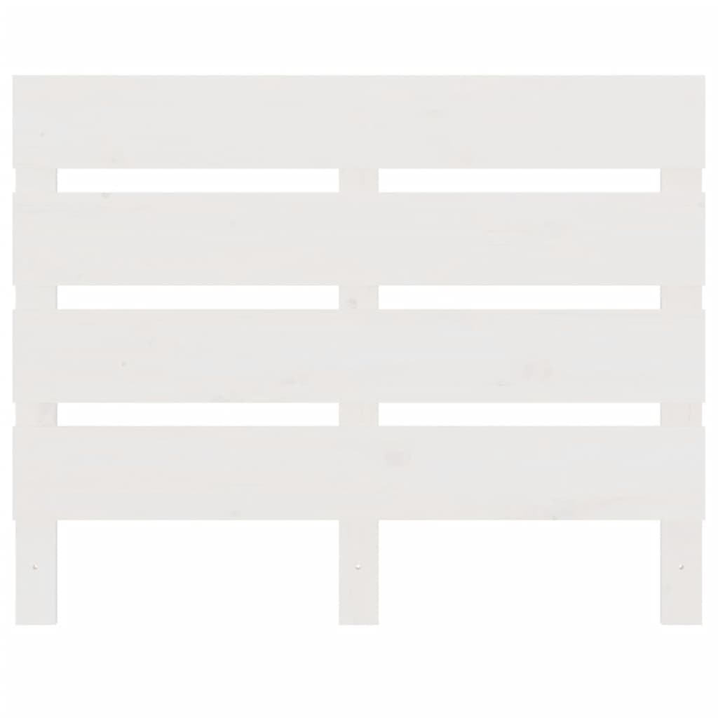 Uzglavlje bijelo 90 x 3 x 80 cm od masivne borovine