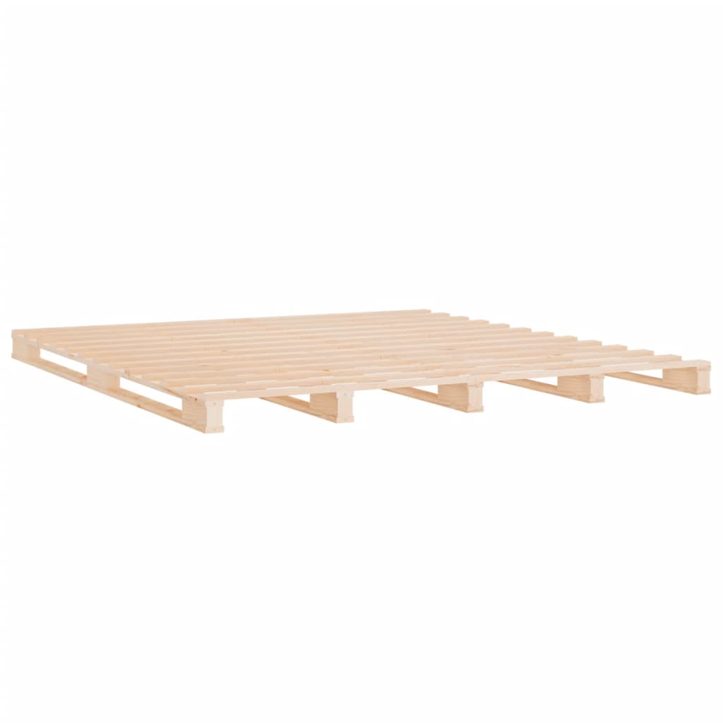 Krevet od paleta 140 x 190 cm od masivne borovine