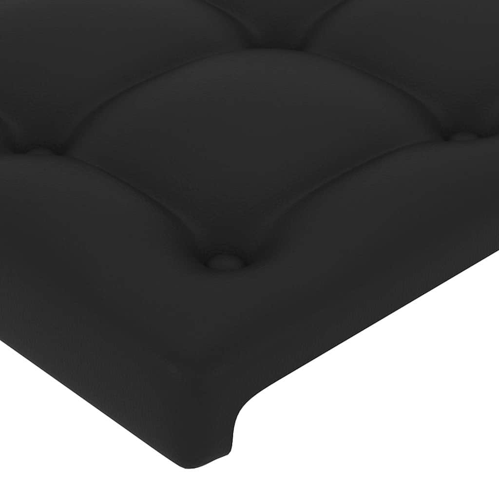 Uzglavlje crno 100x5x78/88 cm od umjetne kože