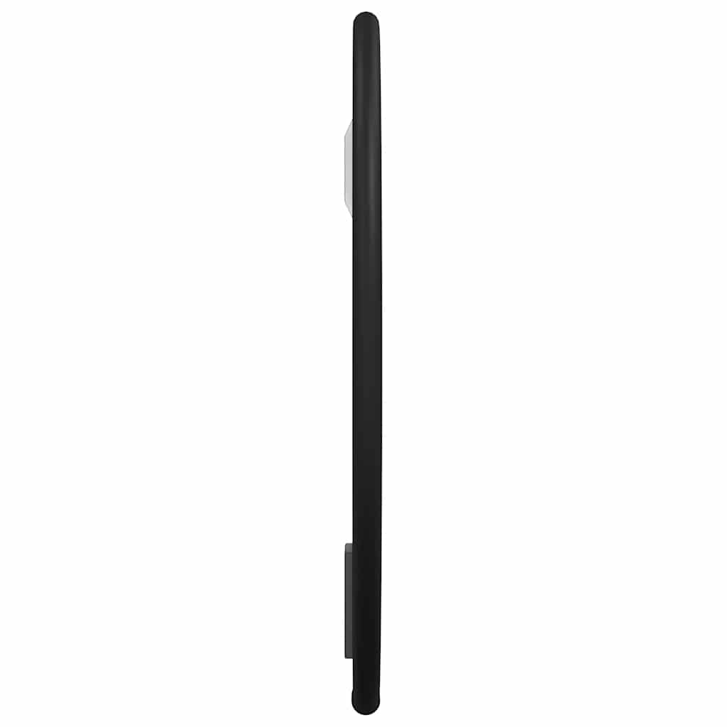 Zidno ogledalo crno Ø 20 cm okruglo
