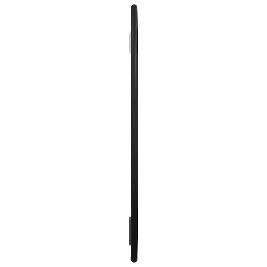 Zidno ogledalo crno Ø 30 cm okruglo