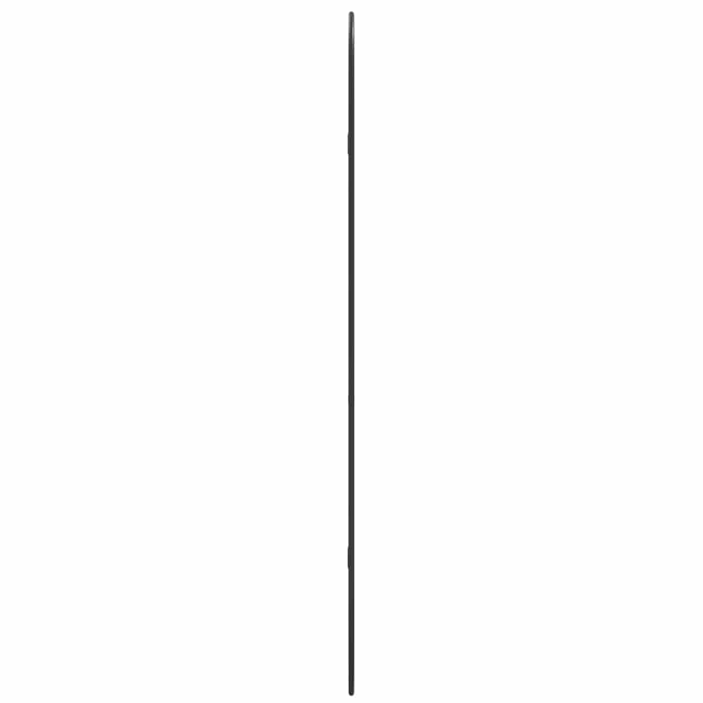 Zidno ogledalo crno 100 x 45 cm ovalno