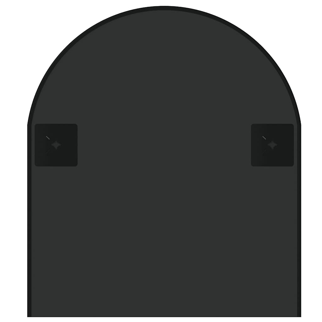Zidno ogledalo crno 100 x 45 cm ovalno