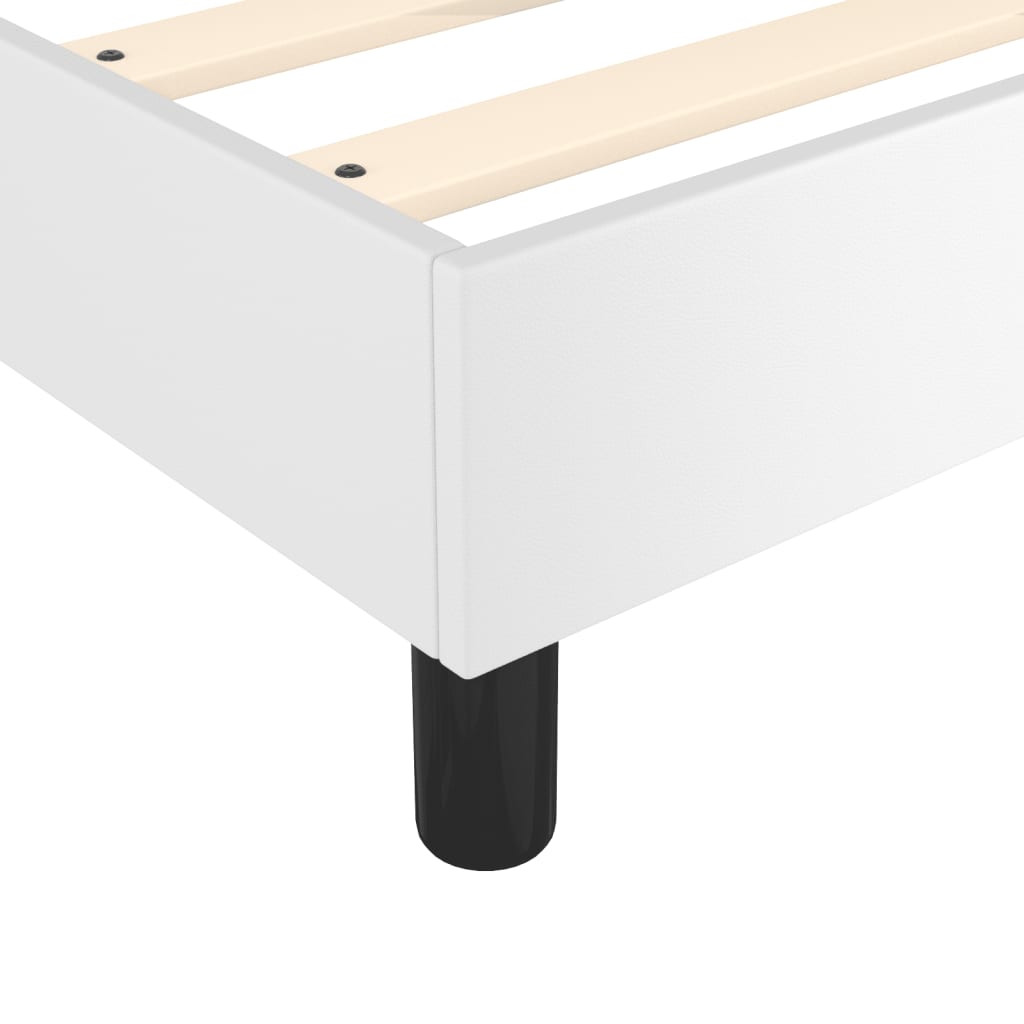 Okvir za krevet bijela 200x200 cm od umjetne kože