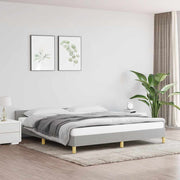 Okvir za krevet bez madraca svjetlosivi 160 x 200 cm od tkanine